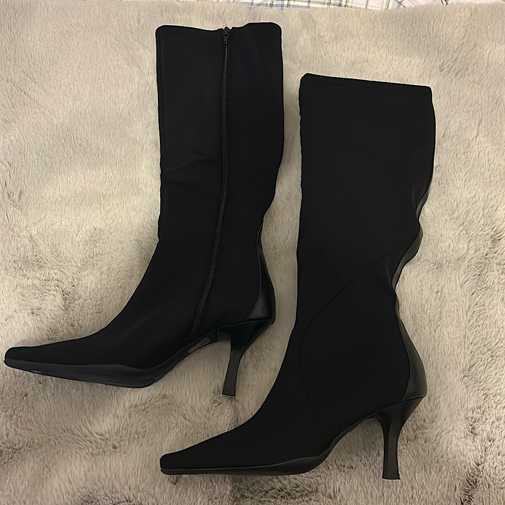 Nine West size 9 women’s black knee high boots